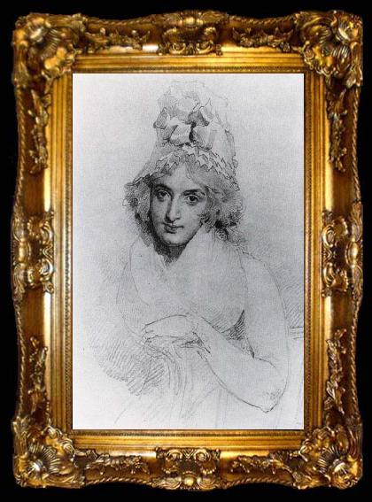 framed  Sir Thomas Lawrence Sarah Siddons, ta009-2
